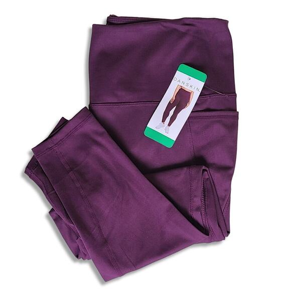 New! Danskin Women's Ultra High Rise Side Pockets Moisture Wicking Leggings - Picture 6 of 7